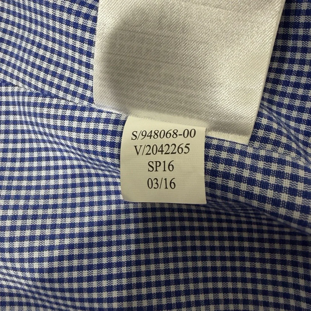 Banana Republic‎ Tailored Fit Blazer 42R Gray Sport Coat Gingham Lined
